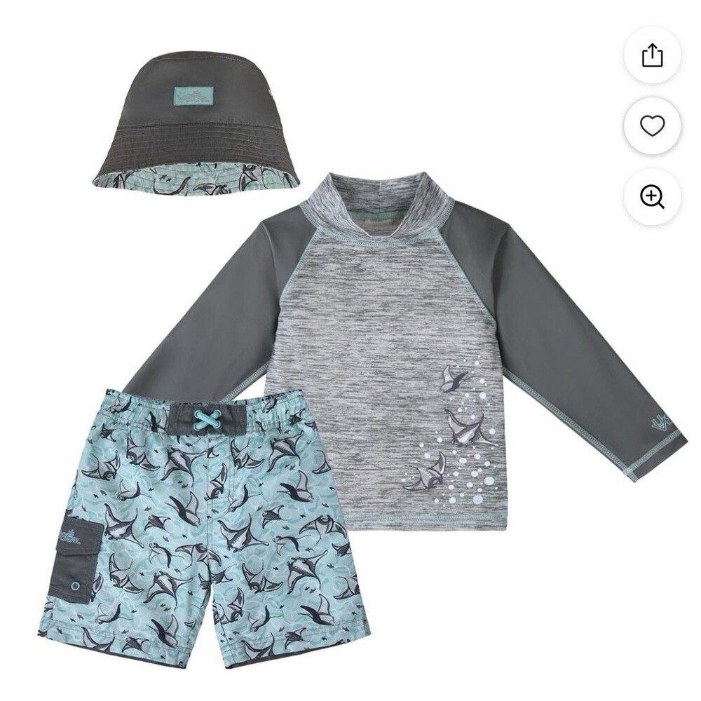UV Skinz  Toddler Boys' 3-piece Swim Set  Size 6 A2